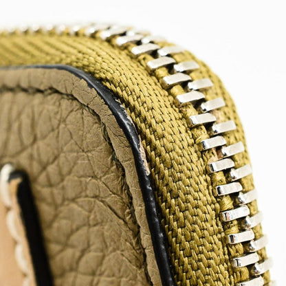Loewe Wallet Coin Card Holder Khaki Greige