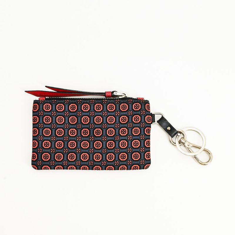 Prada Coin Case Leather Red