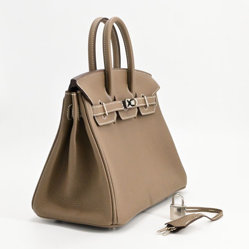 Hermes Handbag Birkin 25 Etoupe