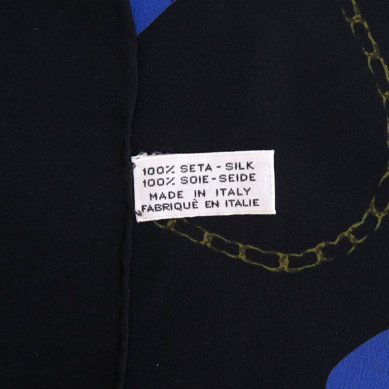 Chanel Mademoiselle Silk Black Scarf