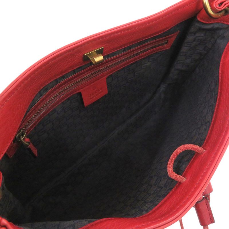 Gucci Leather Red Tote
