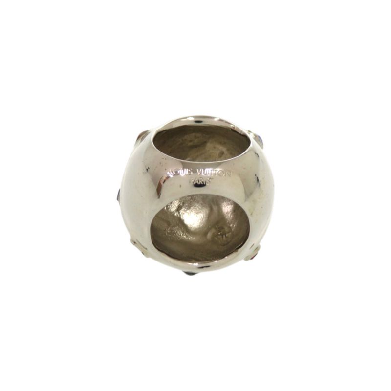 Louis Vuitton Planet Strass Cocktail Ring Metal Rhinestone Silver Silver-multicolor