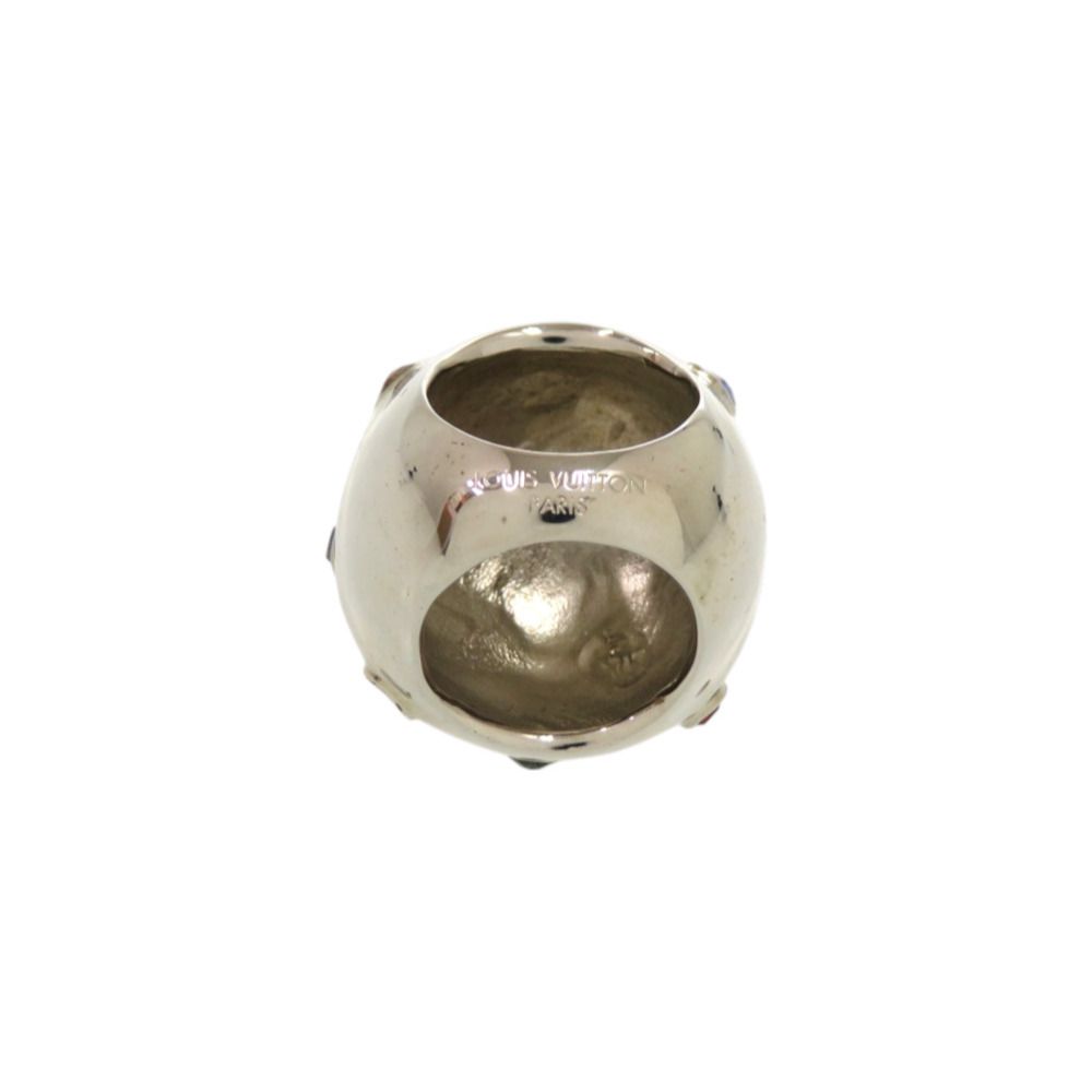 Louis Vuitton Planet Strass Cocktail Ring Metal Rhinestone Silver
