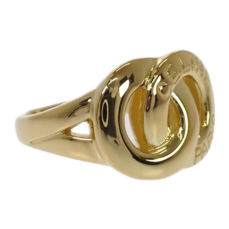 Celine Double Circle Rin 18K Yellow Gold Ring
