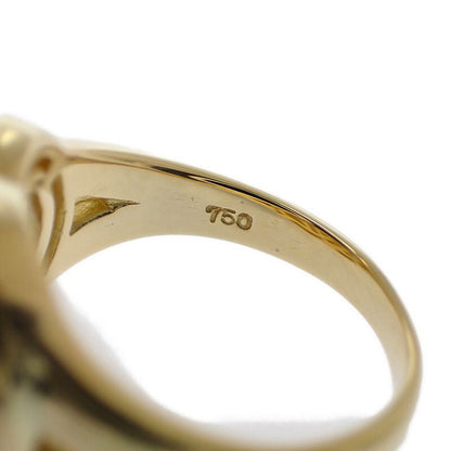 Celine Double Circle Rin 18K Yellow Gold Ring