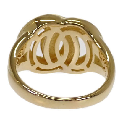 Celine Double Circle Rin 18K Yellow Gold Ring