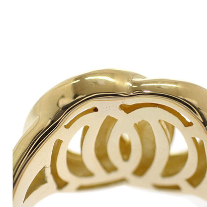 Celine Double Circle Rin 18K Yellow Gold Ring