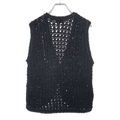 Chanel Sequin Knit Vest Black 34