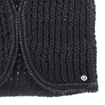 Chanel Sequin Knit Vest Black 34