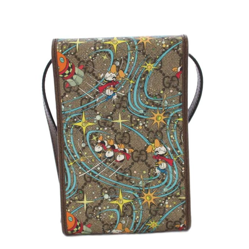 Gucci Disney GG Supreme Shoulder Bag Donal Beige
