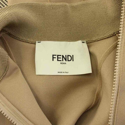 Fendi Multilayer Jacket Ensemble Check 42 Beige Aksm