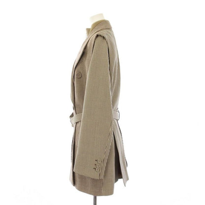 Fendi Multilayer Jacket Ensemble Check 42 Beige Aksm