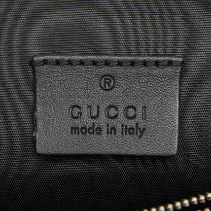 Gucci Sega Guccy Crossbody Shoulder Bag Black Leather