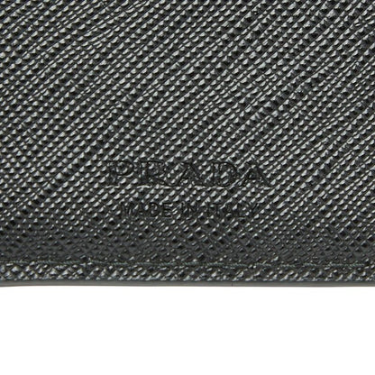 Prada Triangle Bifold Wallet Black Nero Saffiano Leather