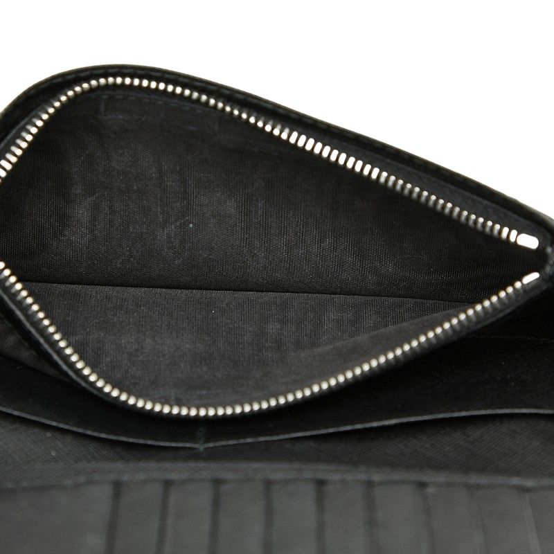Prada Triangle Bifold Wallet Black Nero Saffiano Leather