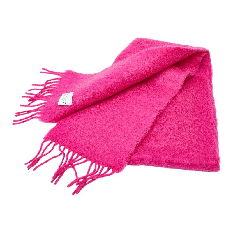 Loewe Anagram Pink Wool Nylon Mohair Shoulder Bag