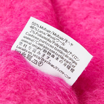 Loewe Anagram Pink Wool Nylon Mohair Shoulder Bag
