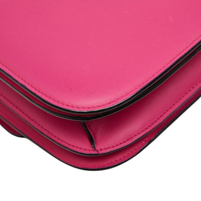 Celine Classic Box Pink Leather Shoulder Bag