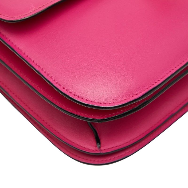 Celine Classic Box Pink Leather Shoulder Bag