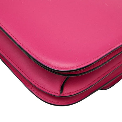 Celine Classic Box Pink Leather Shoulder Bag
