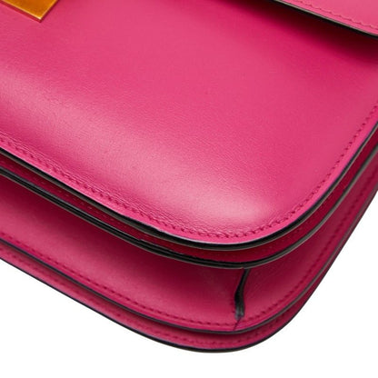 Celine Classic Box Pink Leather Shoulder Bag