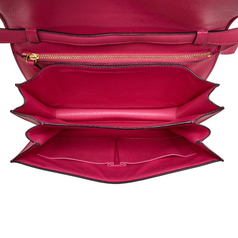 Celine Classic Box Pink Leather Shoulder Bag