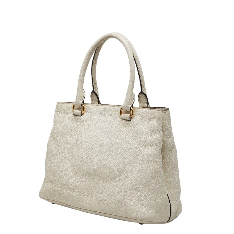 Prada Shoulder Bag 2-Way White Leather