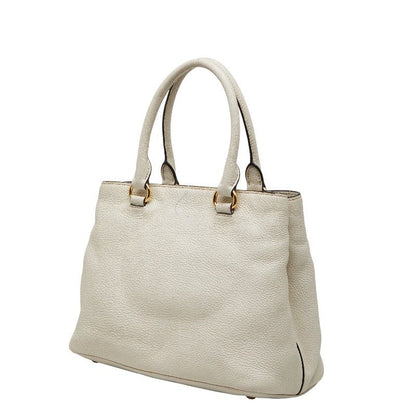 Prada Shoulder Bag 2-Way White Leather