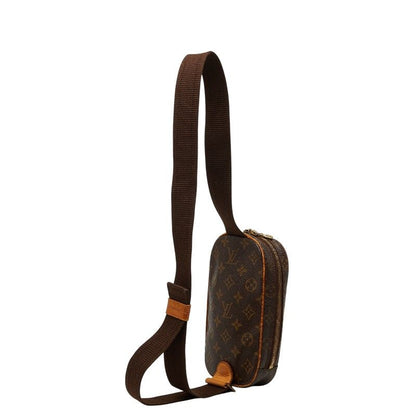 Louis Vuitton Monogram Pochette Gange Belt Bag Brown