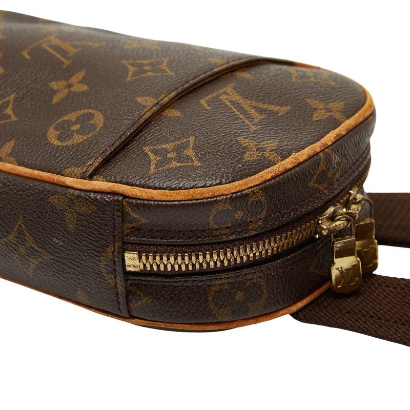 Louis Vuitton Monogram Pochette Gange Belt Bag Brown