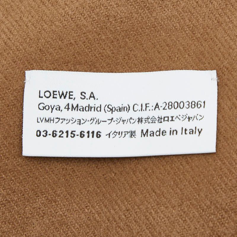 Loewe Anagram Scarf Brown Cashmere