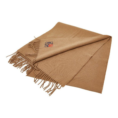 Loewe Anagram Scarf Brown Cashmere