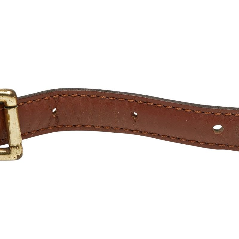 Louis Vuitton Brown Leather Shoulder Bag