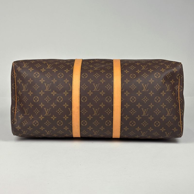 Louis Vuitton Keepall 55 Boston Bag Monogram Brown