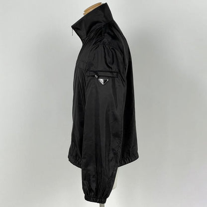 Prada Nylon Jacket Zip Up Jumper Nero