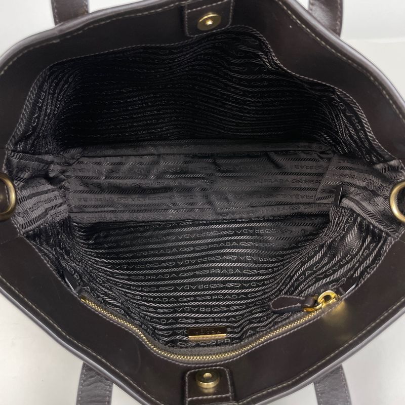 Prada Tote Khaki Nylon Green