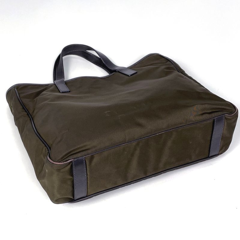 Prada Tote Khaki Nylon Green