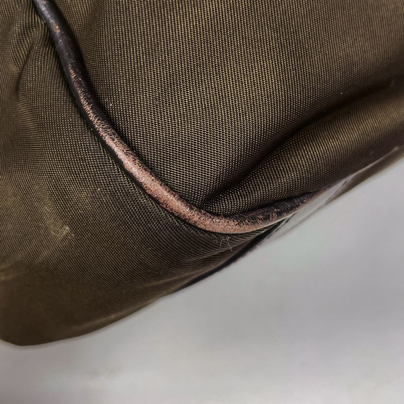 Prada Tote Khaki Nylon Green