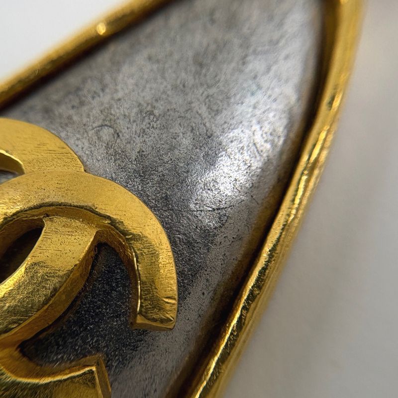 Chanel CC Logo Chain Necklace CC Mark Long Gold Plated