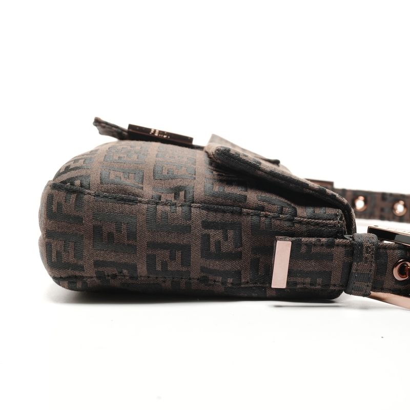 Fendi Shoulder Bag Zucchino Mamma Bucket Canvas