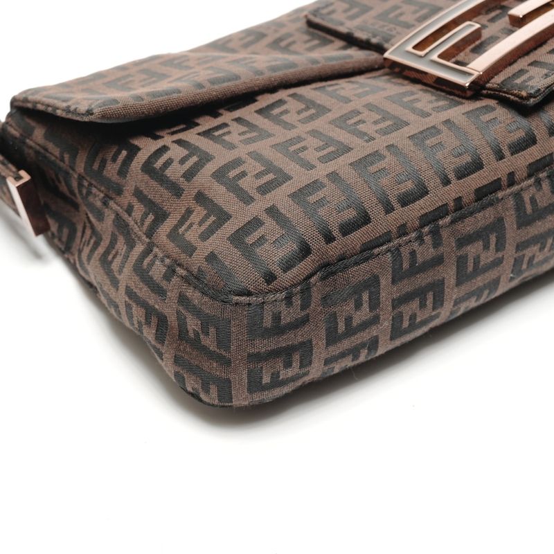 Fendi Shoulder Bag Zucchino Mamma Bucket Canvas