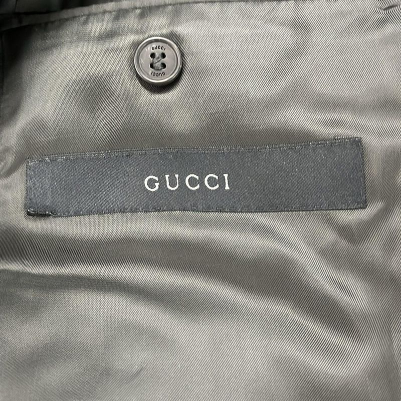 Gucci Jacket 54 L Dark Gray Silk Blend Mohair