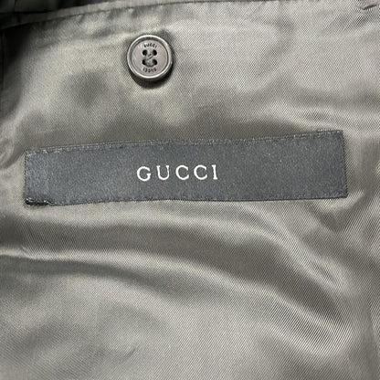 Gucci Jacket 54 L Dark Gray Silk Blend Mohair