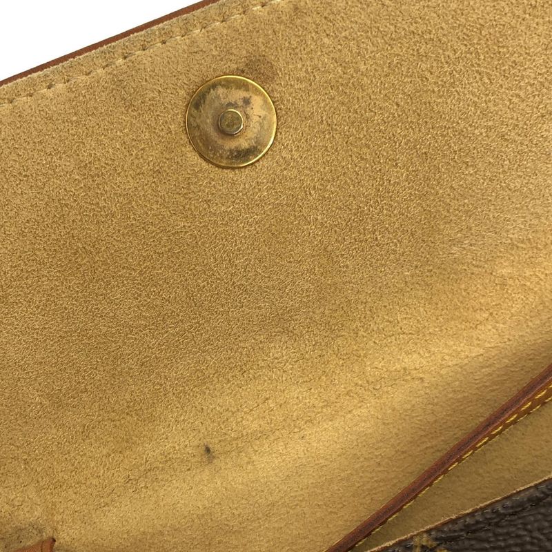 Louis Vuitton Monogram Pochette Twin PM Shoulder Bag Marron