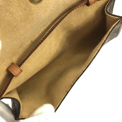 Louis Vuitton Monogram Pochette Twin PM Shoulder Bag Marron