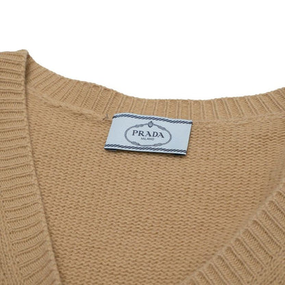 Prada Sweater 40 V-neck Long Knit Cashmere Blend