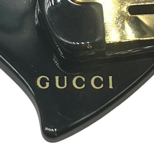 Gucci Hair Clip Interlocking Black