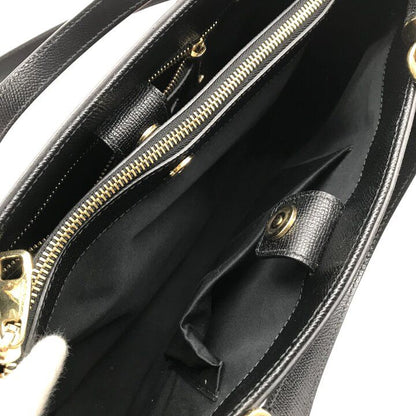 Dolce & Gabbana 2-Way Bag Leather Dot Flower White Black