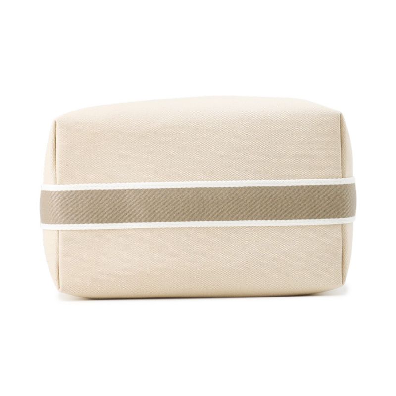Hermes Pouch Bric-a-Brac GM Beige Silver Canvas