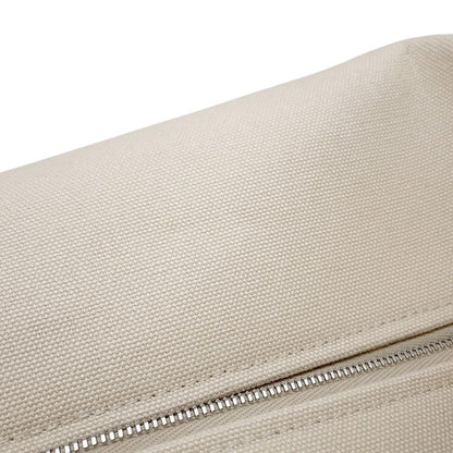 Hermes Pouch Bric-a-Brac GM Beige Silver Canvas